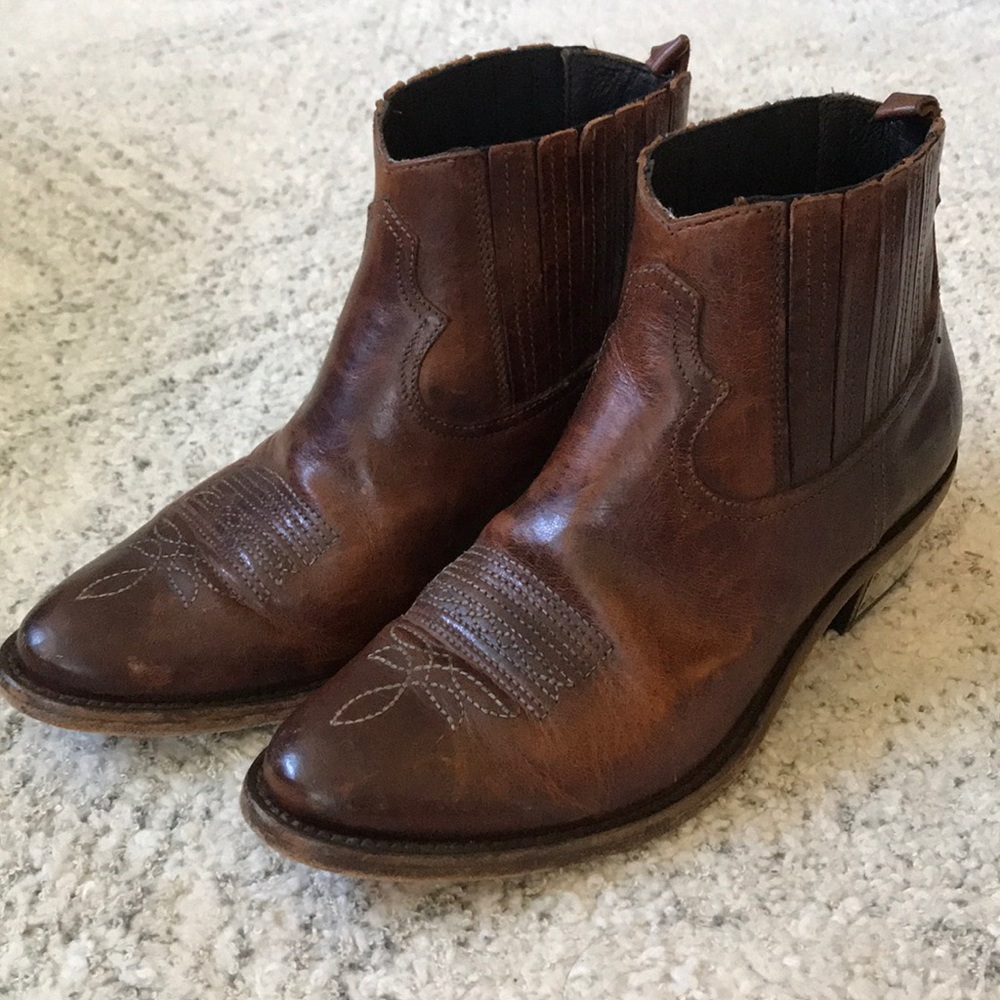 Golden Goose Crosby Mirrored Heel Ankle Boots